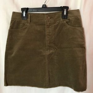 Khaki green skirt